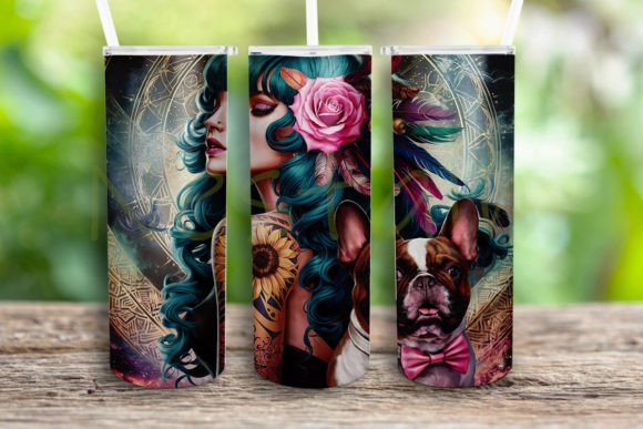 Badass Woman Floral Tattoo Tumbler Wrap Review