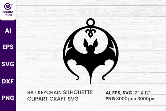 Bat Keychain Silhouette Sublimation SVG Review