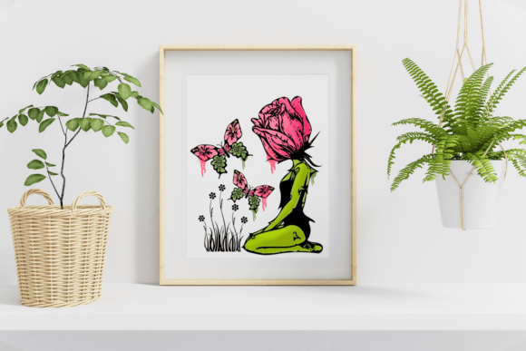 Fantasy Floral Art - Woman Illustration Embroidery Review