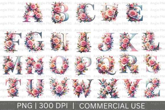 Pastel Floral Alphabet Clipart Bundle Review