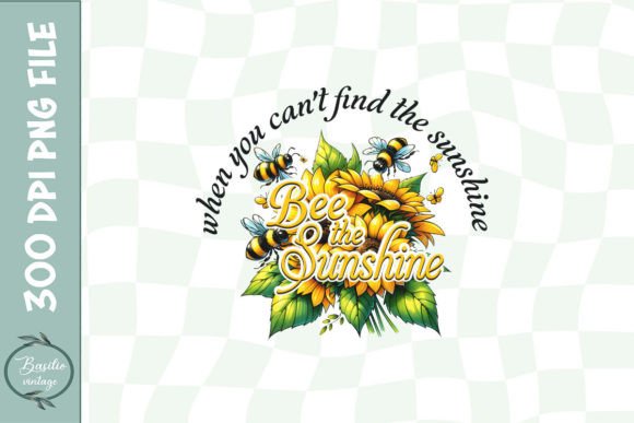 Sunflower Be the Sunshine Floral Bee PNG Review