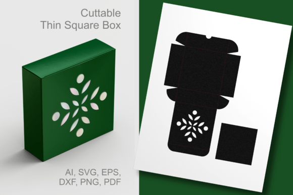 Xmas Floral Ornament 1 Thin Square Box Review